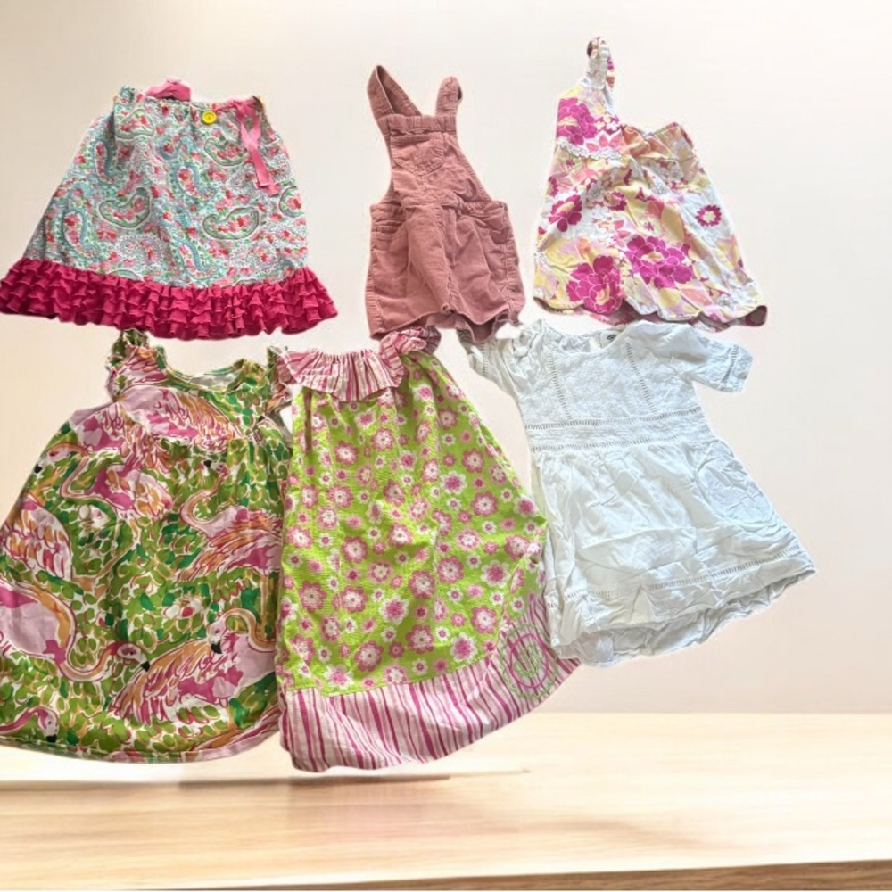 Girls Size 5 Lot Of 6 Dresses Cottontail Originals Old Navy Children’s Place
